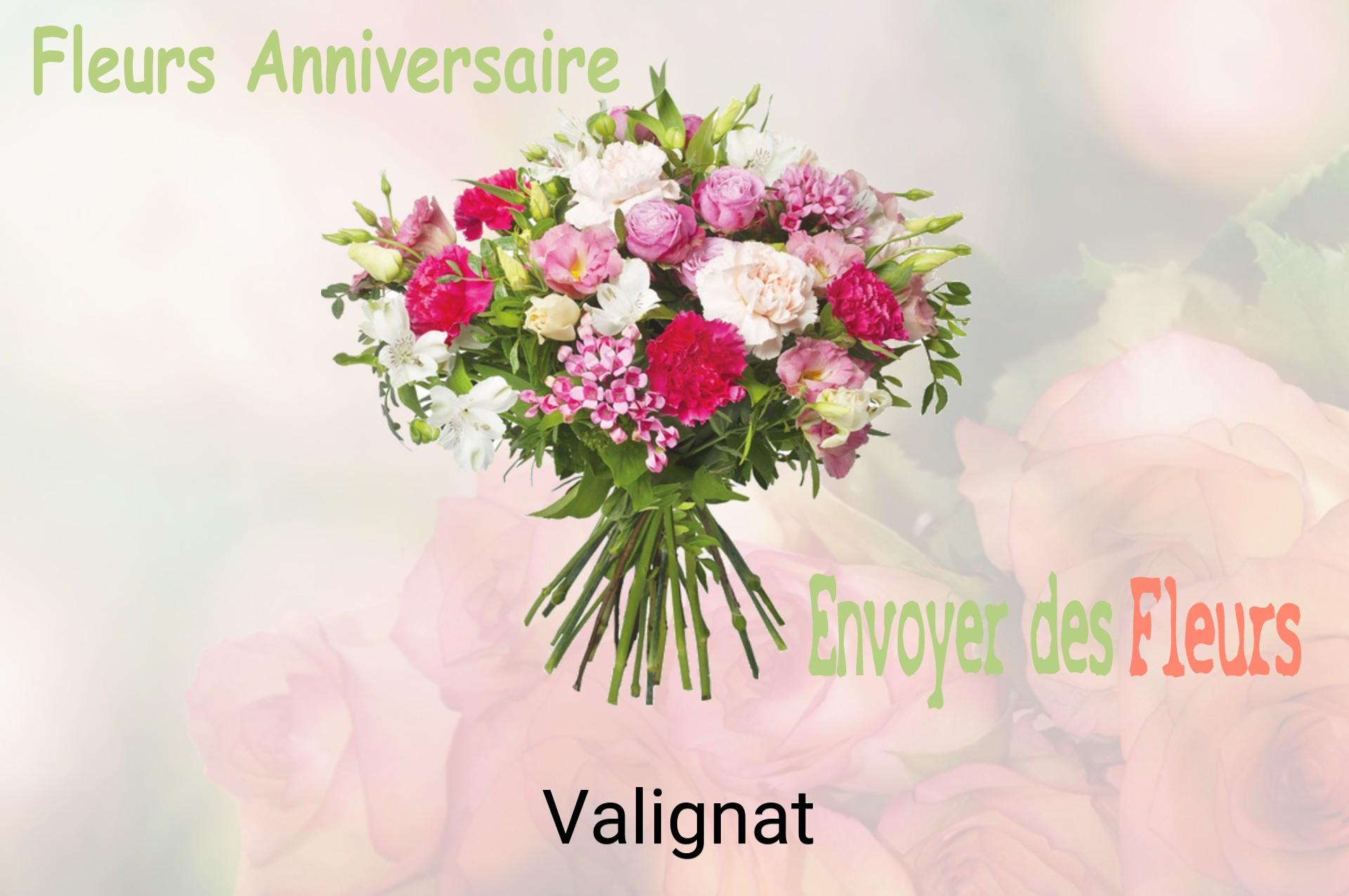 Bouquet de fleurs d’anniversaire livré à Valignat